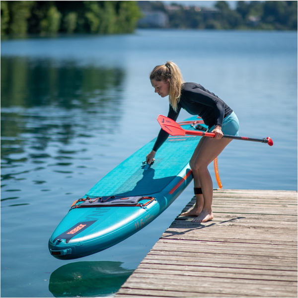 2024 Jobe Duna 11'6 Inflatable Sup Paddle Board Package 486423007 Teal - Planche, Sac, Pompe, Pagaie Et Leash
