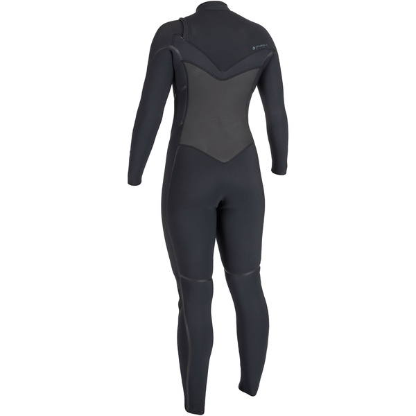 2025 O'Neill Femmes Psycho Tech 5/4+mm Chest Zip Combinaison Néoprène 5547 - Black