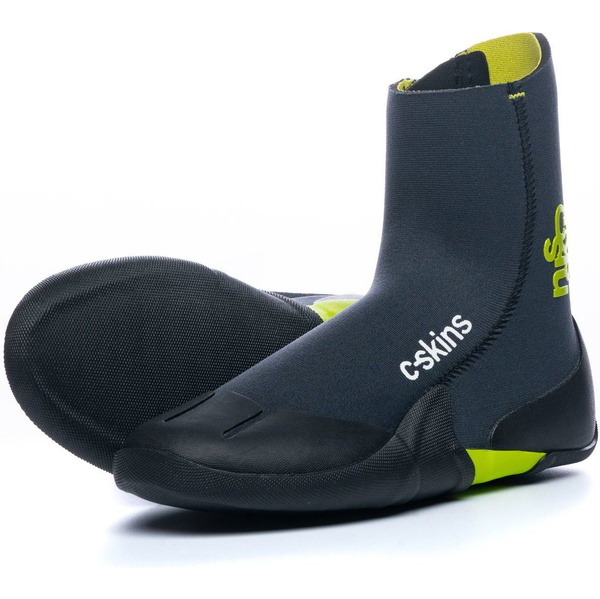 2026 C-Skins Enfants Legend 3.5mm Bottes Zippées En Néoprène à Bout Rond C-BOLEJZ - Graphite / Flash Green / Black