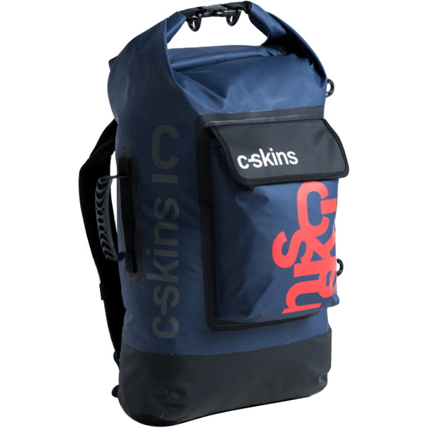 2026 C-skins Storm Chaser 40l Drybag  C-dbp40 - Ardoise / Noir / Rouge Chaud