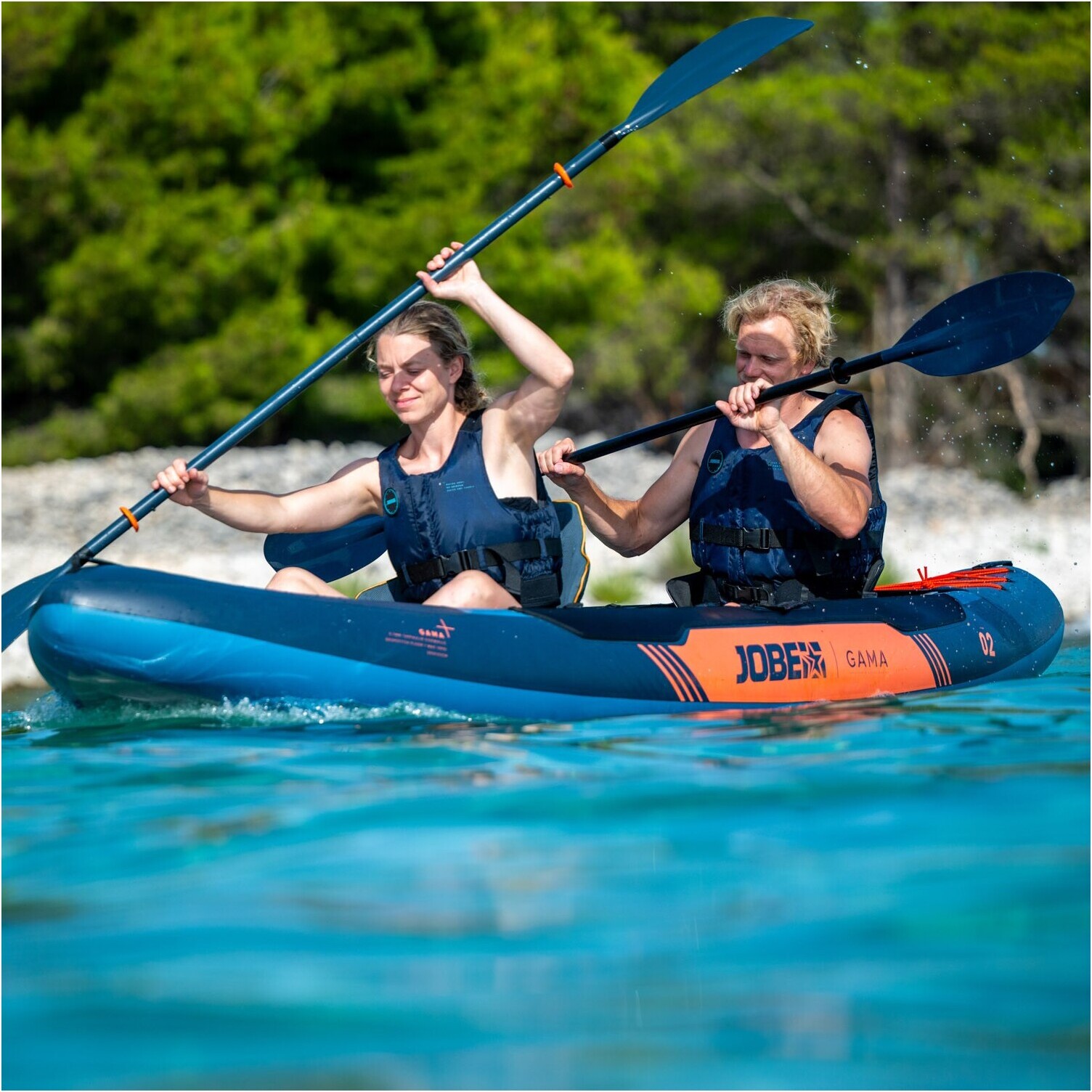 2026 Jobe Gama Kayak Gonflable Package 600024002 - Midnight Blue