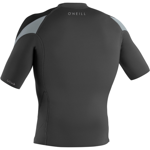 Haut De Combinaison De Plongée à Manches Courtes 2024 O'Neill Reactor II 1mm Homme 5081 - Graphite / Noir / Gris Froid