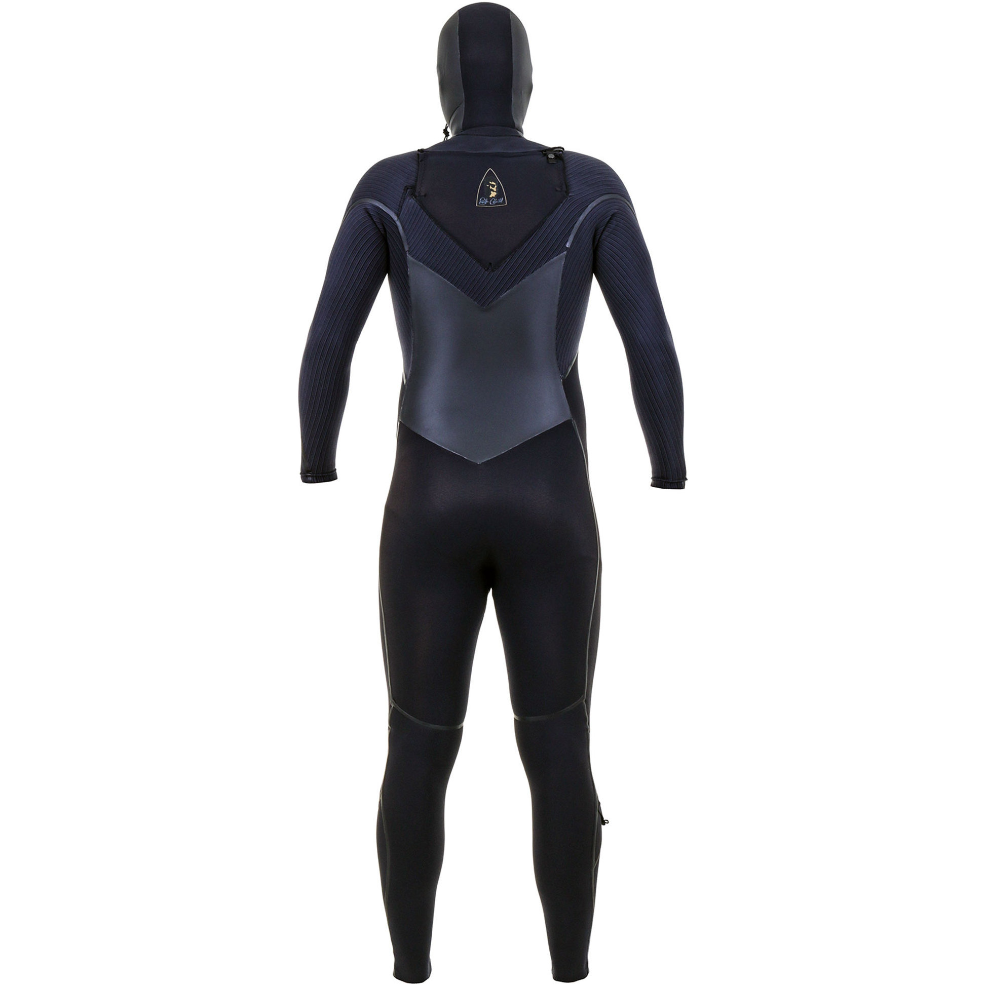 2025 O'Neill Hommes Mutant Legend 5/4mm Chest Zip à Capuche Combinaison Néoprène 5369 - Black
