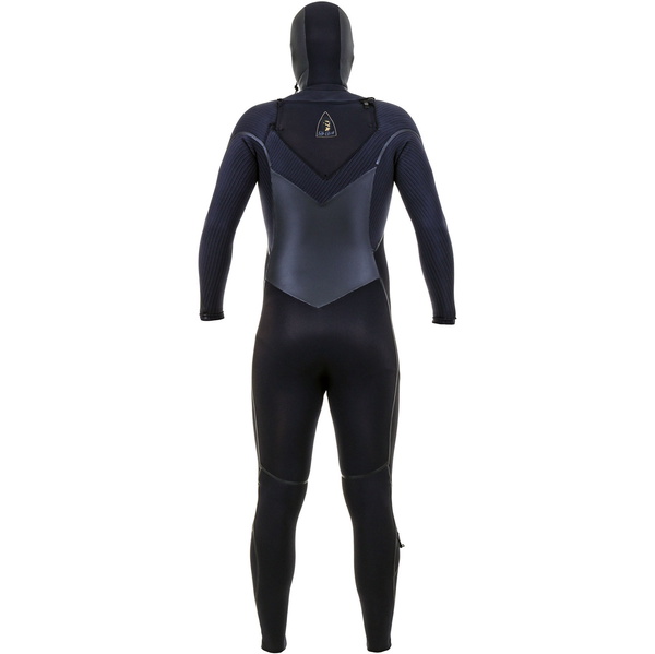 2025 O'Neill Hommes Mutant Legend 5/4mm Chest Zip à Capuche Combinaison Néoprène 5369 - Black