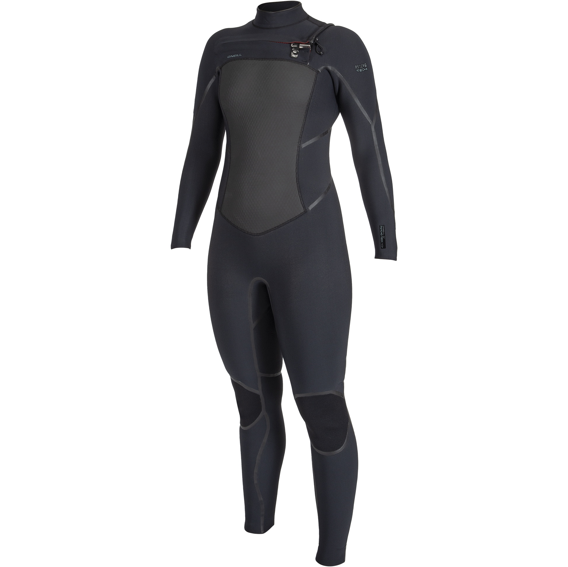 2025 O'Neill Femmes Psycho Tech 5/4+mm Chest Zip Combinaison Néoprène 5547 - Black