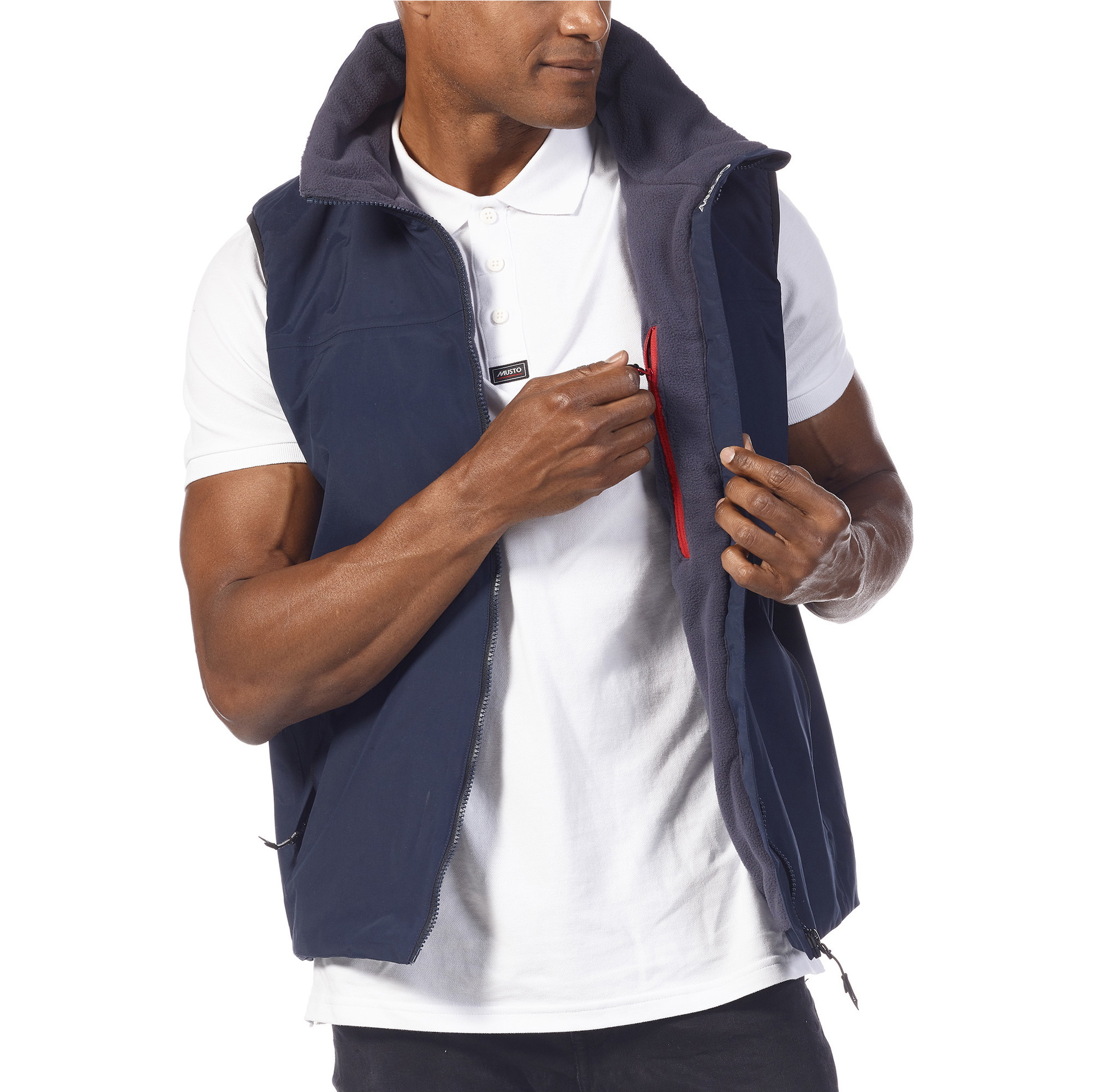 2026 Gilet Moulant Homme Musto 2.0 82283 - Navy / Cendre