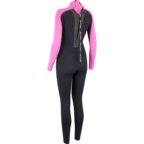 2019 Animal Féminin Nova 3/2mm Flatlock Back Zip Combinaison Noire Aw9sq302 2nd