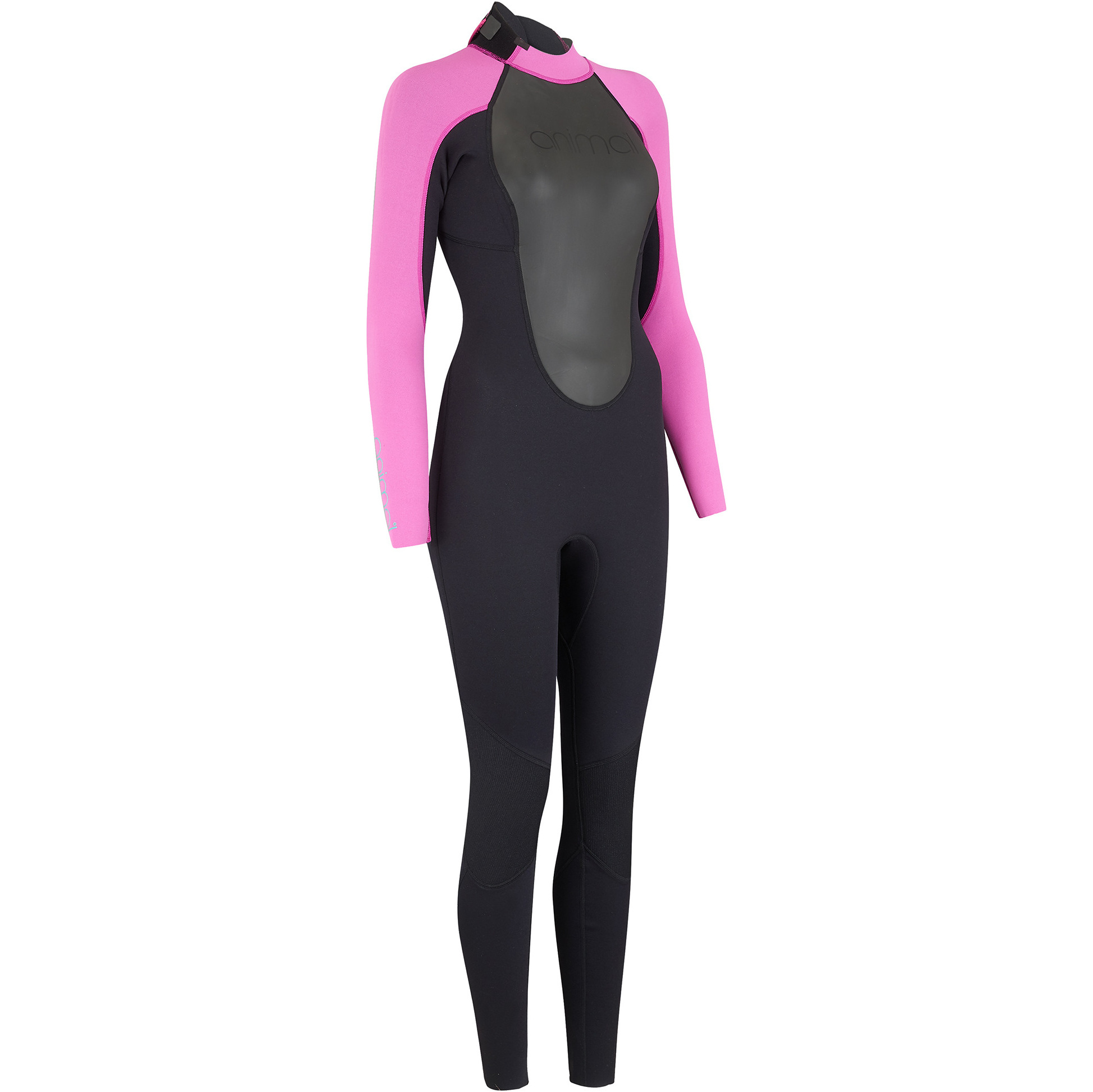 2019 Animal Féminin Nova 3/2mm Flatlock Back Zip Combinaison Noire Aw9sq302 2nd