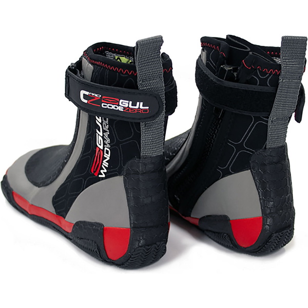 2019 Gul Cz Vent Pro 5mm Zippé Botte En Néoprène Bout Rond Noir / Gris Bo1279 A8