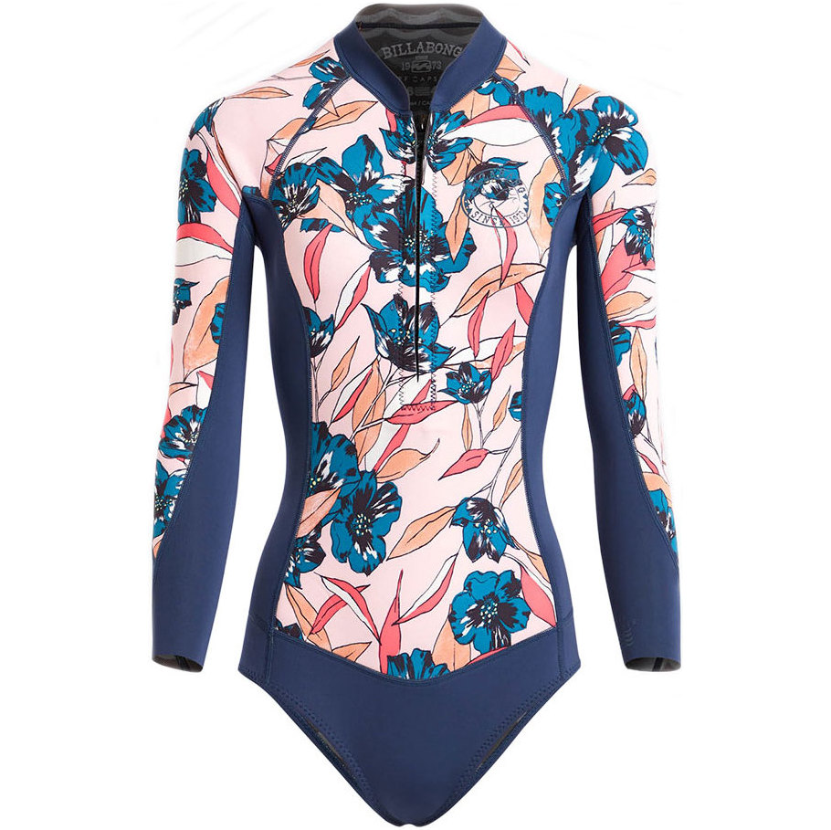 Billabong Salty Billabong Femmes 2mm Manches Longues Spring Shorty Combinaison De Plongée Ardoise H42g11