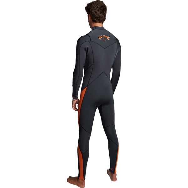 2020 Billabong Hommes Furnace Absolute 5/4mm Chest Zip Combinaison Sable Noir Q45m09