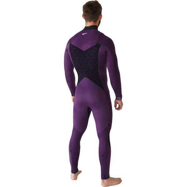 2020 Billabong Hommes Furnace Absolute 5/4mm Chest Zip Combinaison Sable Noir Q45m09