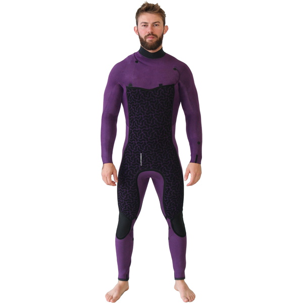 2020 Billabong Hommes Furnace Absolute 5/4mm Chest Zip Combinaison Sable Noir Q45m09