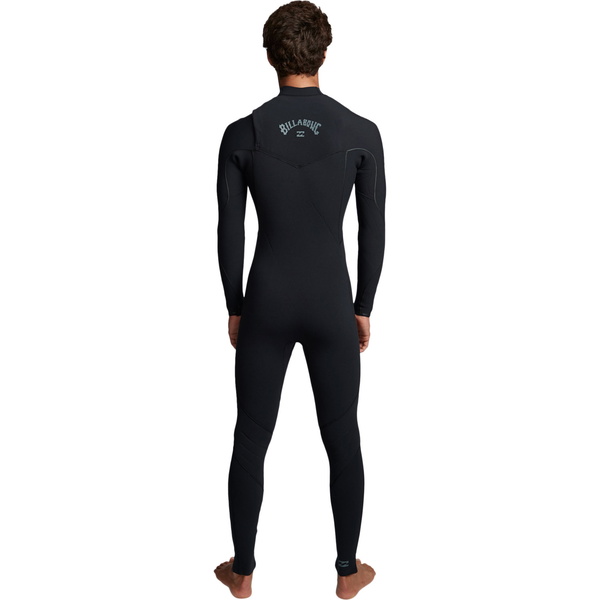 Combinaison Furnace 4/3mm 201 4/3mm Pour Hommes De Billabong Combinaison De Chest Zip Noire Q44m03