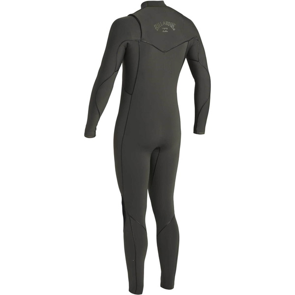 2021 Billabong Hommes Furnace Naturel 4/3mm Zipperless Combinaison U44m50 - Mousse Noire