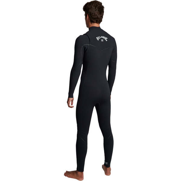 Furnace 2019 Pour Hommes De Billabong Ultra Combinaison Chest Zip 4/3mm Noir Q44m02