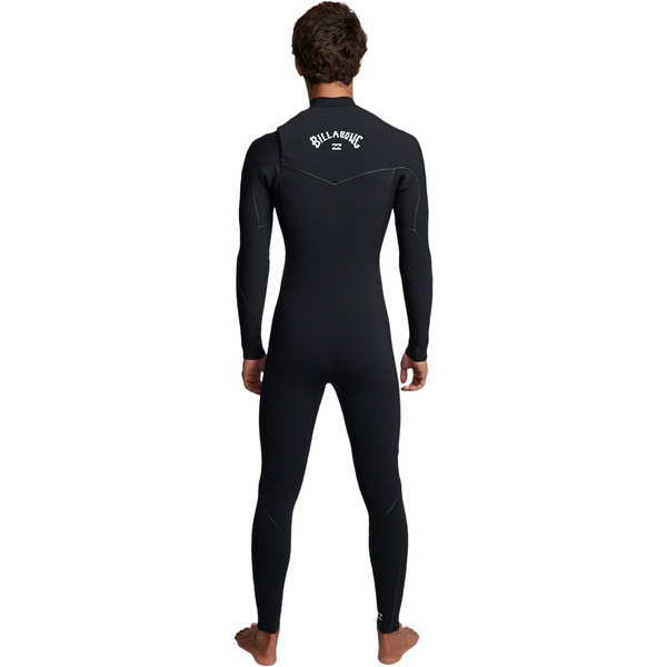 Furnace 2019 Pour Hommes De Billabong Ultra Combinaison Chest Zip 4/3mm Noir Q44m02