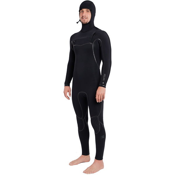 Billabong Furnace Carbone Ultra Capuchon 6/5mm Chest Zip Combinaison Noir L46m01