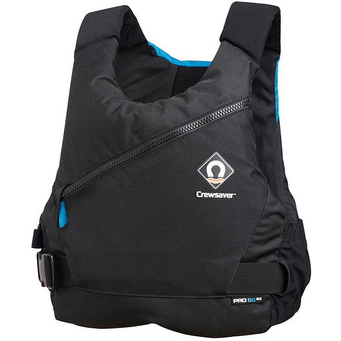 2025 Crewsaver Junior Pro 50N Side Zip Buoyancy Aid Black / Blue 2620J