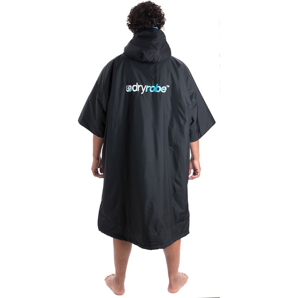 2023 Dryrobe Advance Changement De Manches Courtes Robe DR100 - Black / Bleu