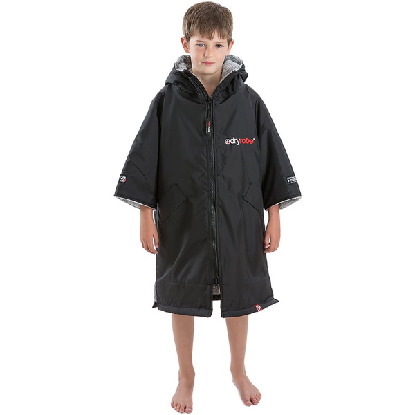 2023 Dryrobe Advance Chandail à Manches Courtes Robe DR100 - Black / Grey