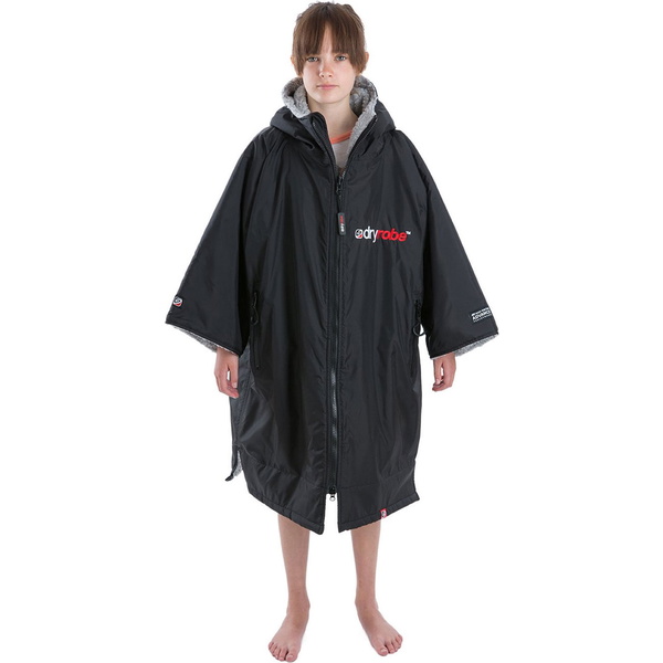 2023 Dryrobe Advance Chandail à Manches Courtes Robe DR100 - Black / Grey