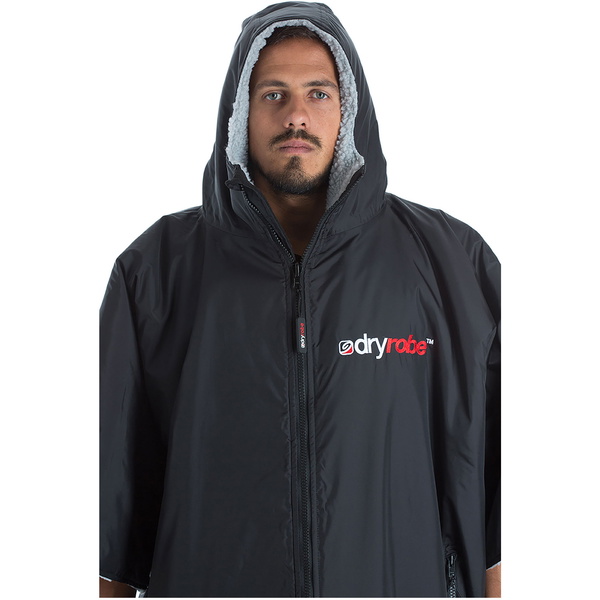 2023 Dryrobe Advance Chandail à Manches Courtes Robe DR100 - Black / Grey