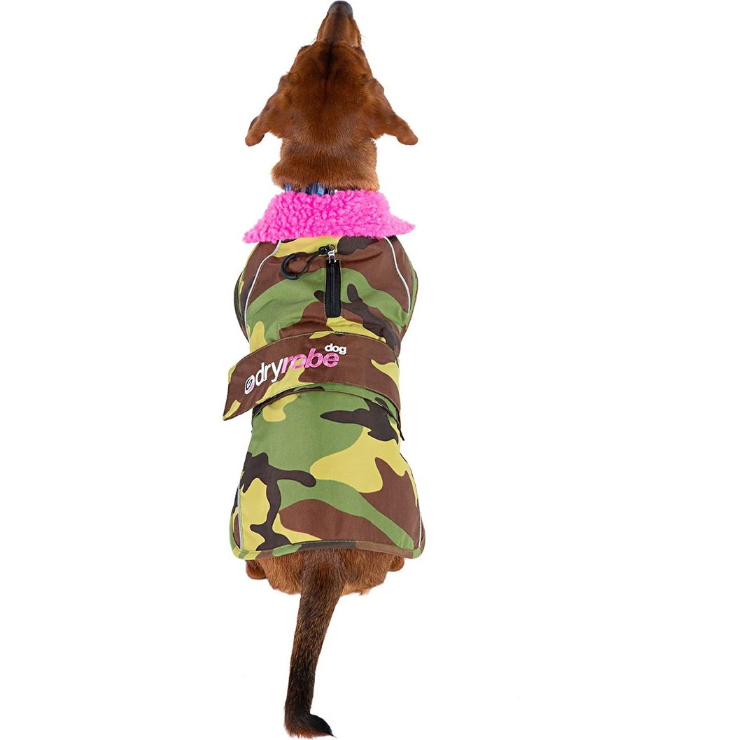 Manteau Pour Chien « 2026 Dryrobe » V3DRDC - Pink / Camouflage