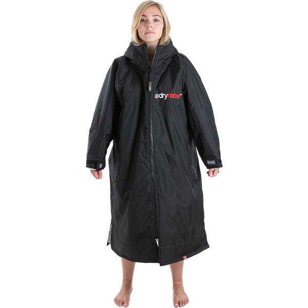 2023 Dryrobe Advance Change à Manches Longues Robe DR100L - Black / Grey