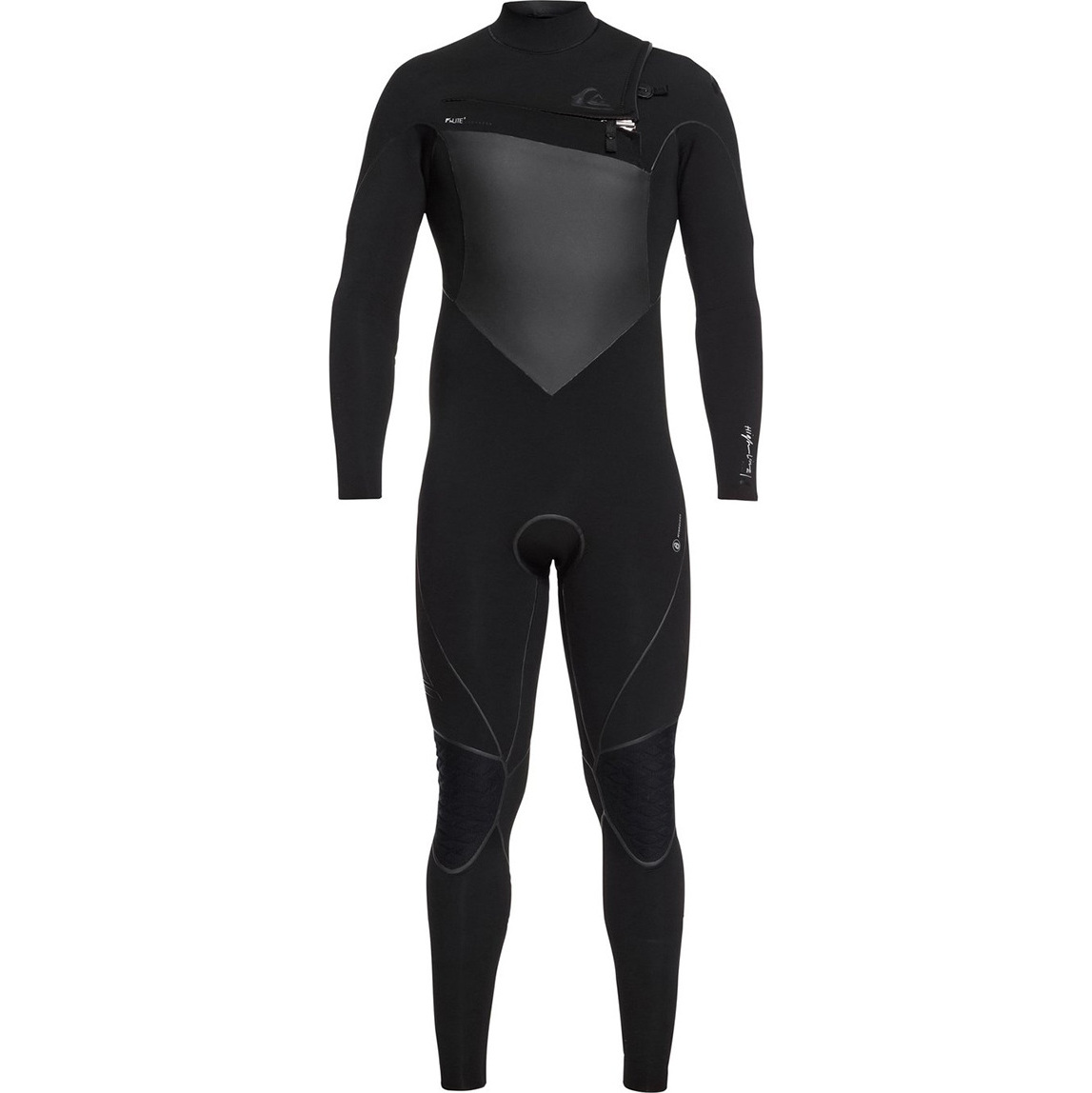 2018 Quiksilver Highline Plus Combinaison isothermique Zip Poitrine Noir EQYW103069