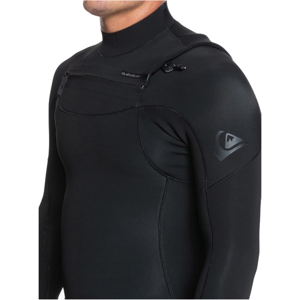 2022 Quiksilver Everyday Sessions 5/4/3mm Chest Zip Combinaison Néoprène EQYW103120 - Black