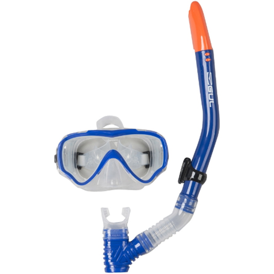2020 Gul Junior Masque Et Tuba Tarpon Situé Dans Gd0002 Bleu / Noir