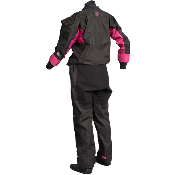 2021 Gul Drysuit Dartmouth Eclip Zip Pour Femmes Inc Underfleece Noir / Rose Gm0383-b5