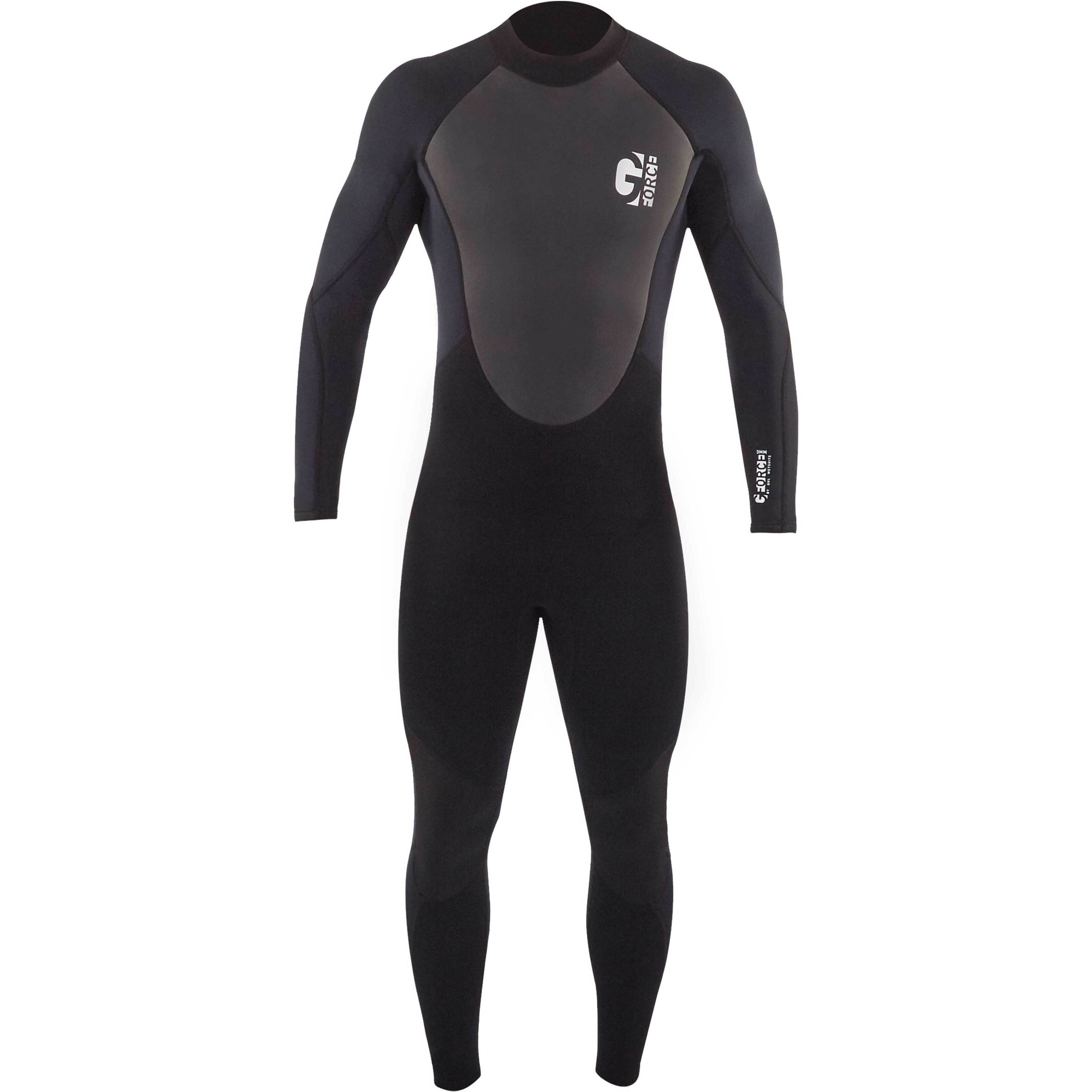 2026 Gul Enfants G-Force 3mm Back Zip Flatlock Combinaison Néoprène GF1307-B7 - Black