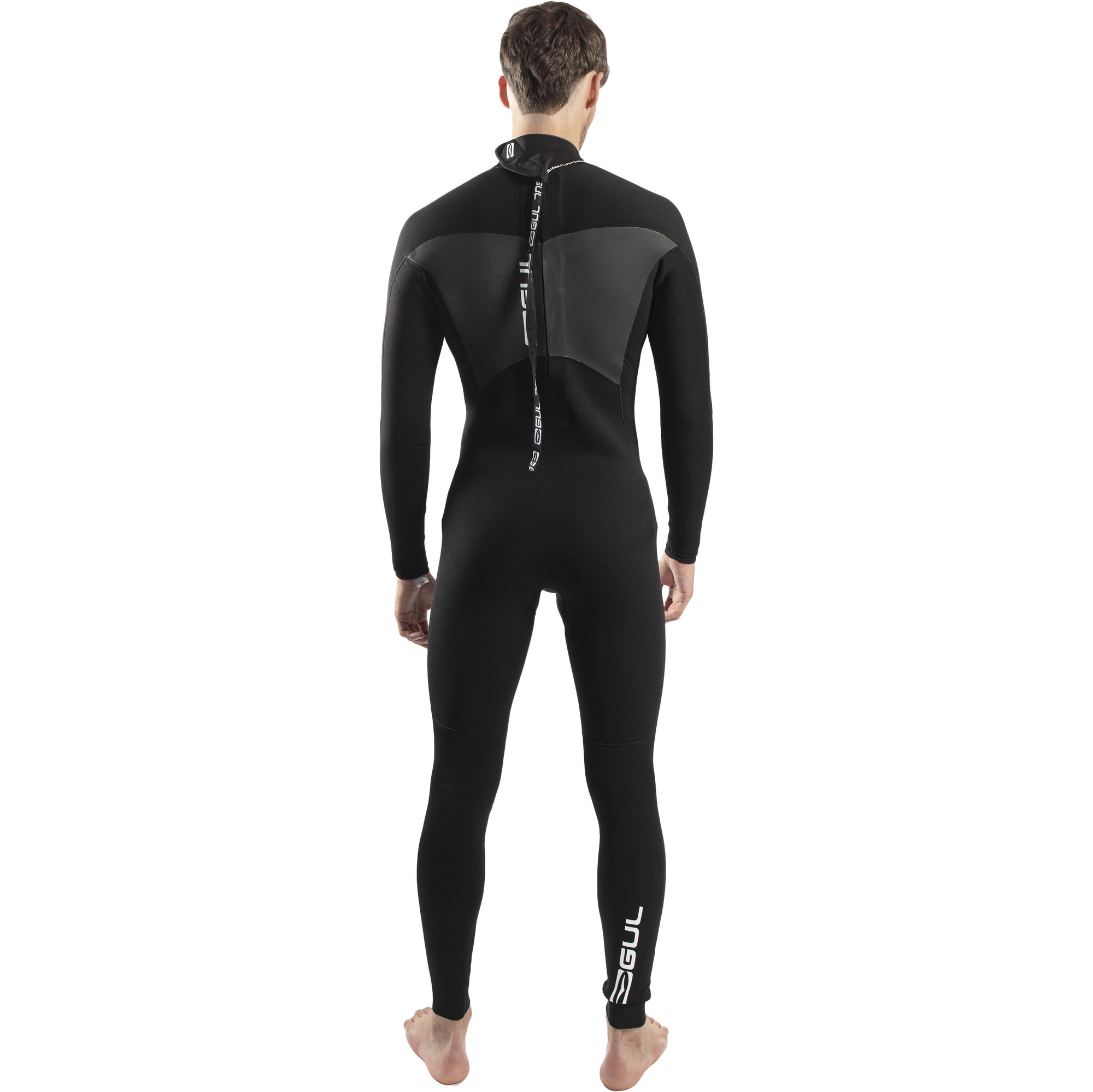 2026 Gul Hommes Response 4/3mm GBS Back Zip Combinaison Néoprène RE1246-C1 - Black