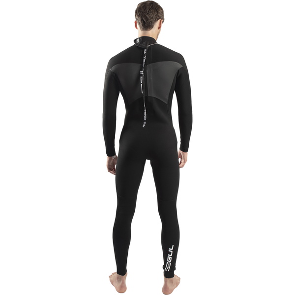 2026 Gul Hommes Response 4/3mm GBS Back Zip Combinaison Néoprène RE1246-C1 - Black