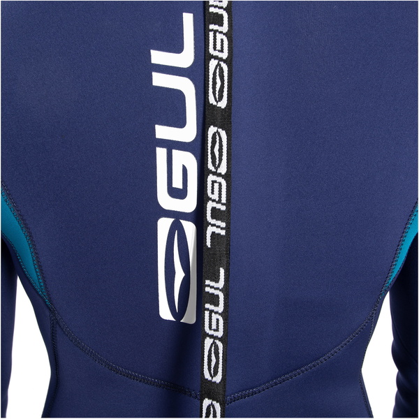 Gul Femmes Response 4/3mm GBS Back Zip Combinaison Néoprène RE1248-C1 - Blue / Paisley