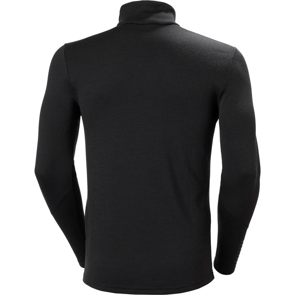 2025 Helly Hansen Hommes Lifa Haut à Demi-zip En Laine Mérinos Mi-épaisse 49363 - Black