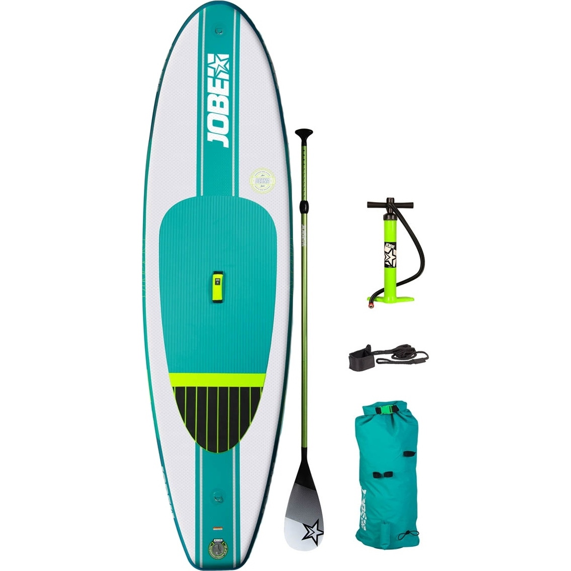2018 planche à roulettes gonflable de Jobe Aero Desna Paddle de 10'0 x 32 "INC, sac à dos, pompe et laisse