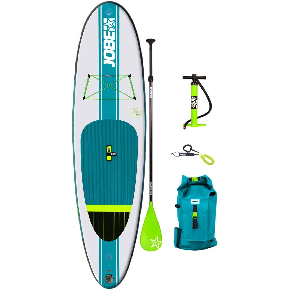 Jobe Aero Yarra Stand Up Paddle Board Gonflable 10'6 X 32 "y Compris Pagaie, Sac à Dos, Pompe Et Leash