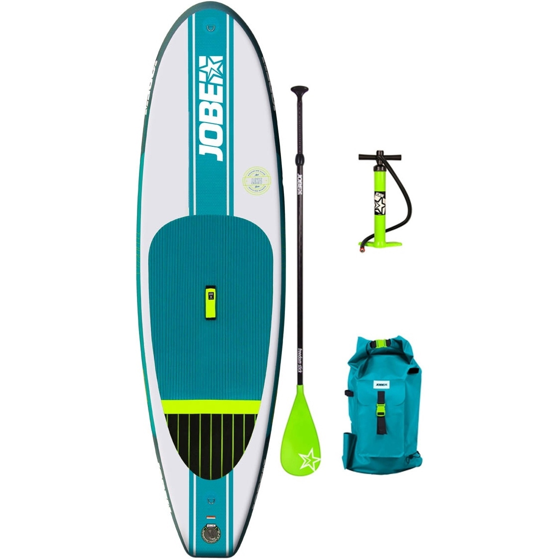  Jobe Lika Gonflable Stand Up Paddle Board 9'4 x 30 "INC Paddle, Sac à dos, Pompe & Laisse