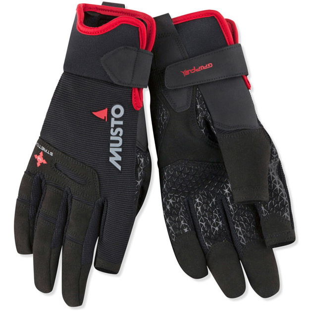 Musto Performance Gants De Voile à Doigts Longs Black AUGL004
