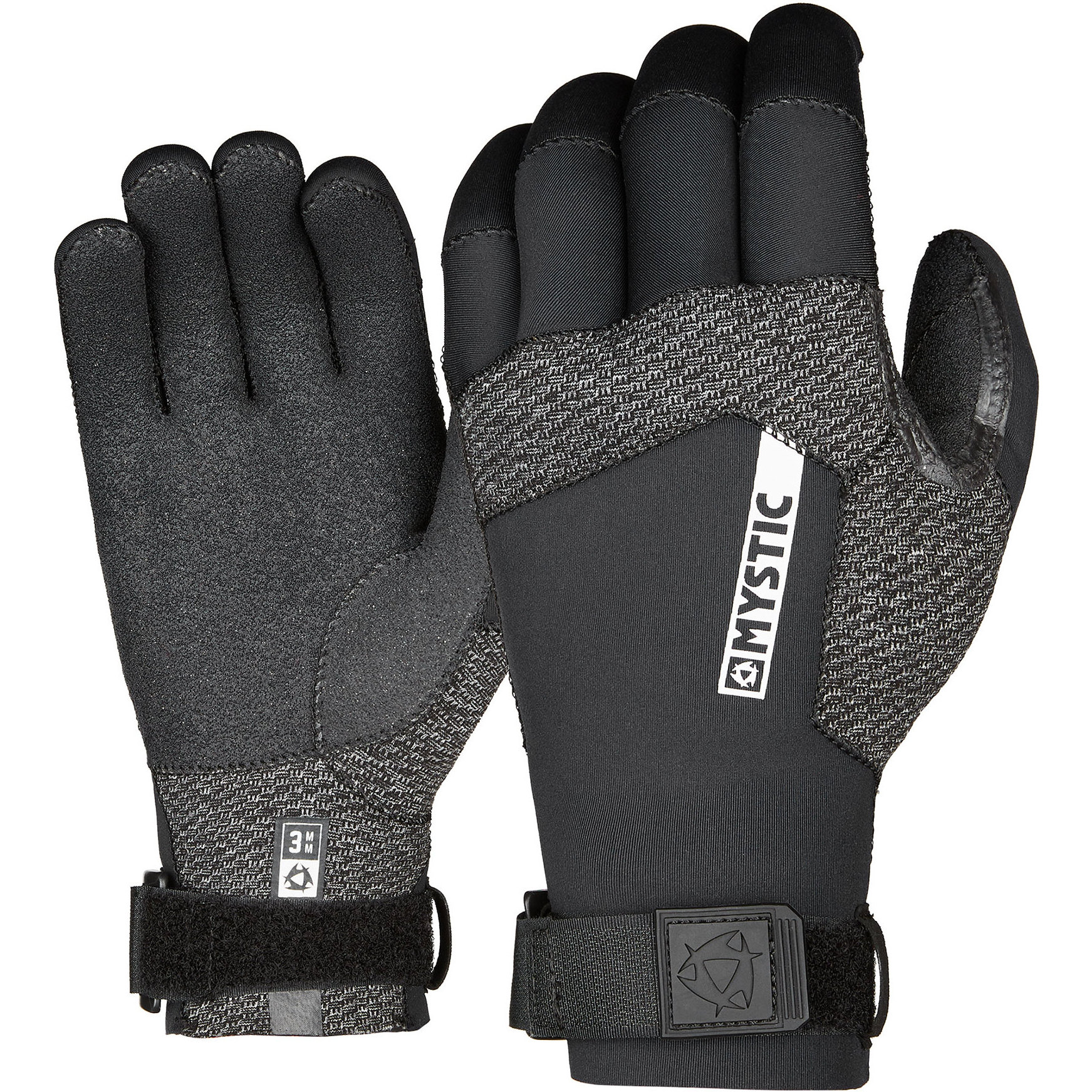 2022 Mystic Marshall 3mm Gants En Néoprène Précourbés 200046 - Black