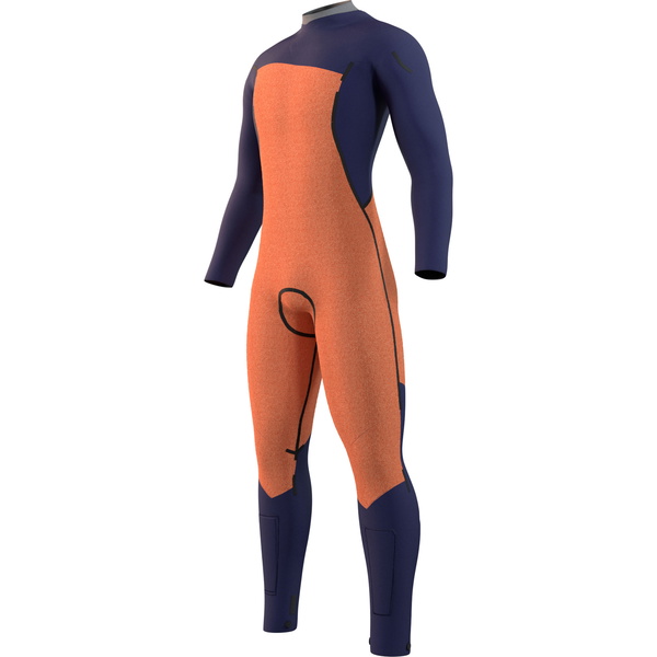Combinaison Néoprène Homme Marshall 4/3mm Chest Zip 2022 Mystic 35000.220011 - Noir / Gris