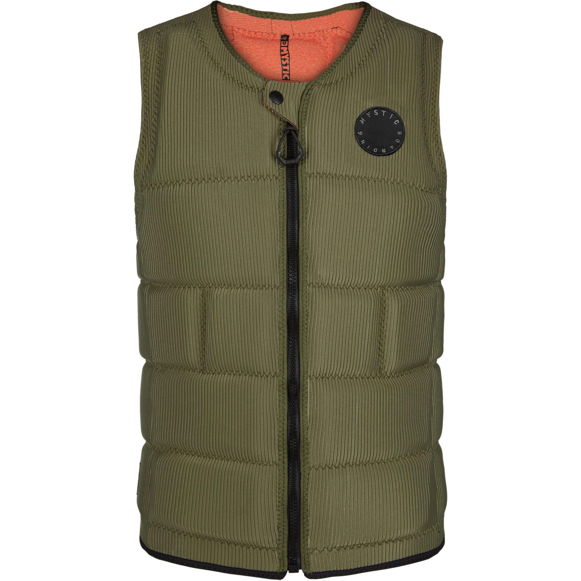 2021 Mystic , L'impact Dom Gilet Réveille Front Zip Wdom - Vert Courageux
