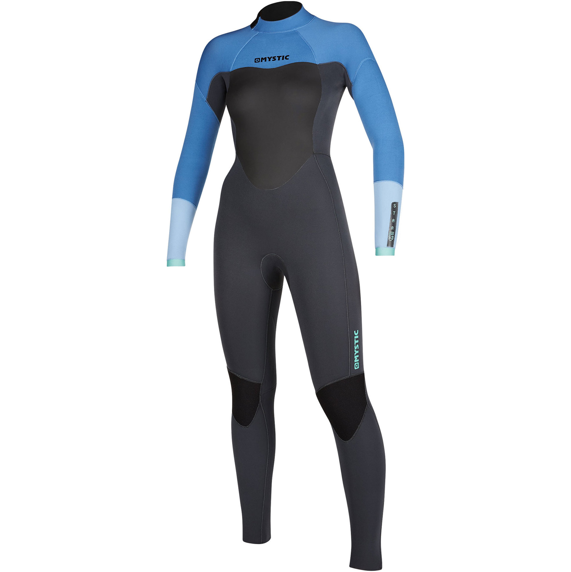 Combinaison Femme 2021 Mystic Back Zip , Star 5/3mm 200027 - Bleu Menthol
