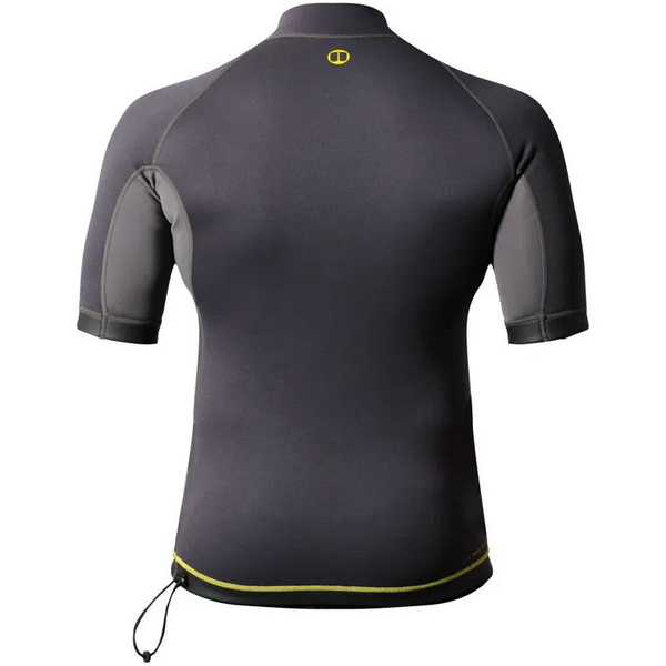 2026 Nookie 1mm Gilet Ti Néoprène Manches Courtes NE12 - Gris / Jaune