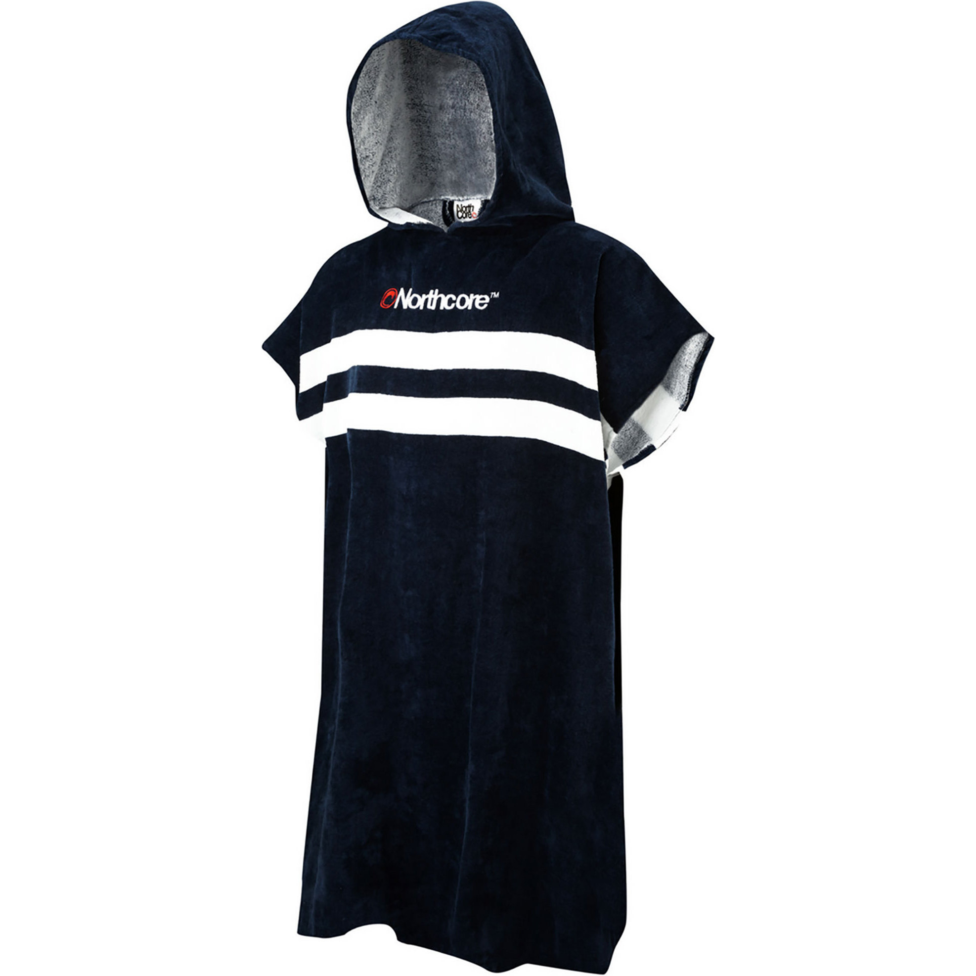 2026 Northcore Beach Basha Serviette De Bain à Capuche à Rayures Robe / Poncho NOCO241 - Blue