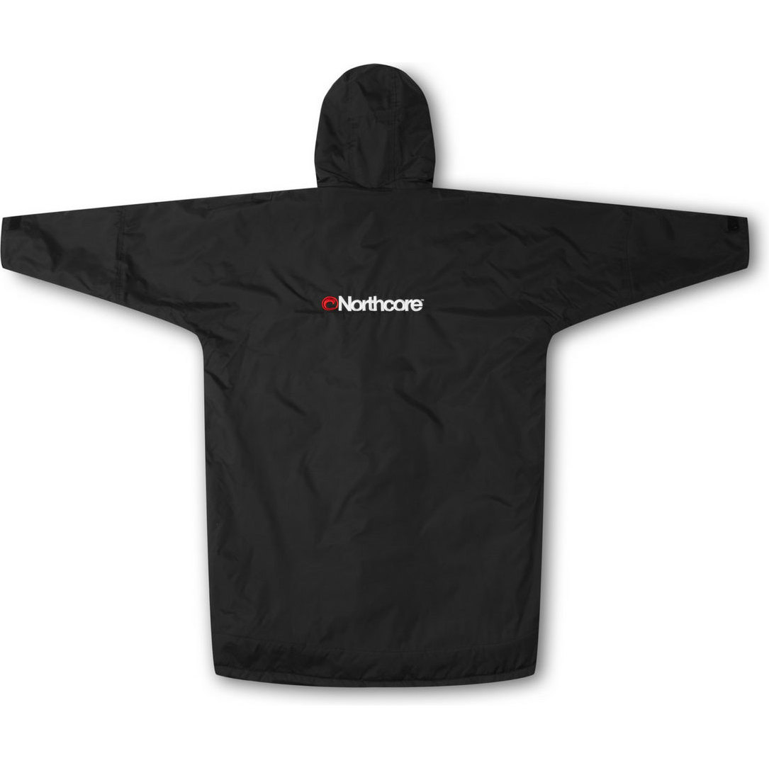 2026 Northcore Beach Basha Sport Manches Longues Changeantes Robe / Poncho NOCO24N - Black