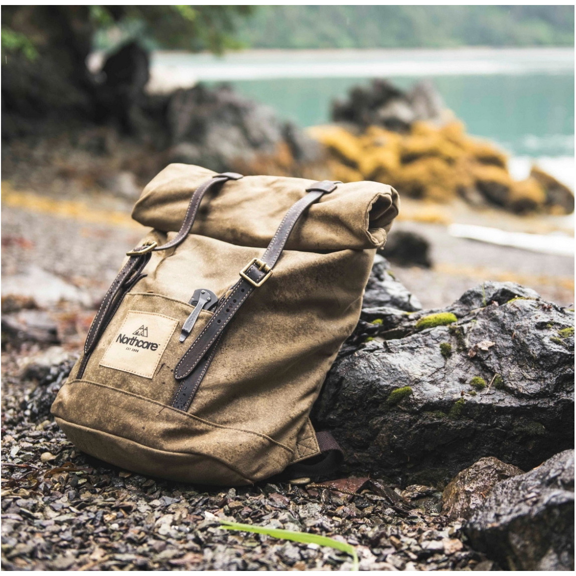 2026 Northcore Sac à Dos En Toile Cirée NOCO118 - Olive Green